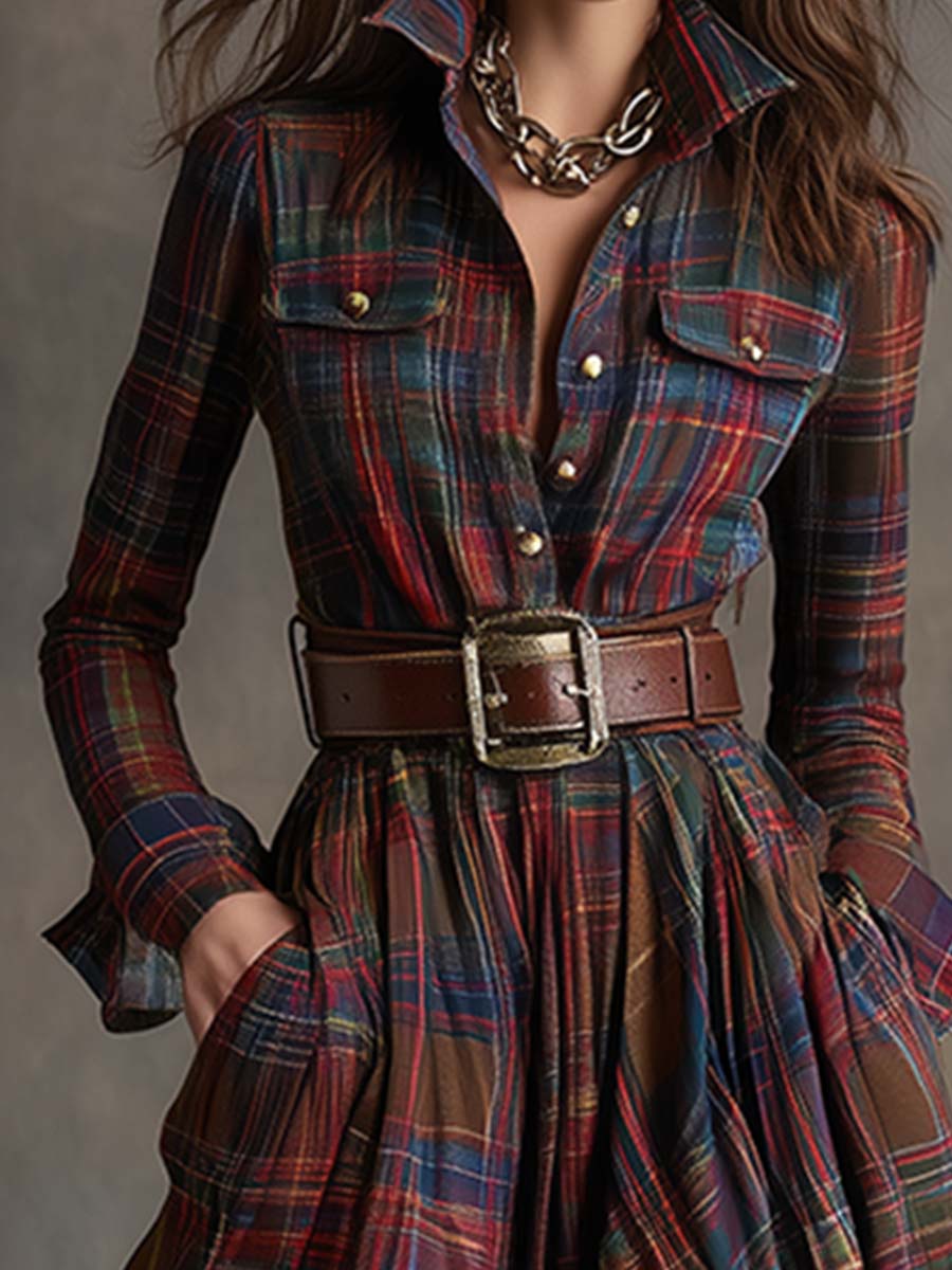 Jacqueline - Classic Button-Up Shirt Dress